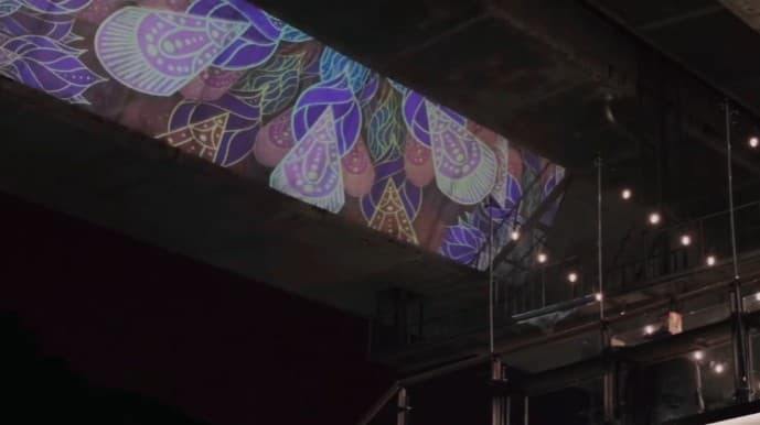 서대문구 카페 폭포 미디어 파사드